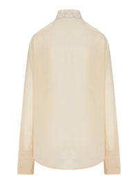 Fendi Fendi Women Georgette Shirt With Lace Inserts