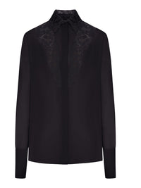 Fendi Fendi Women Georgette Shirt With Lace Inserts
