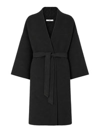 Fendi Women Ff Wool Coat With Waist Belt