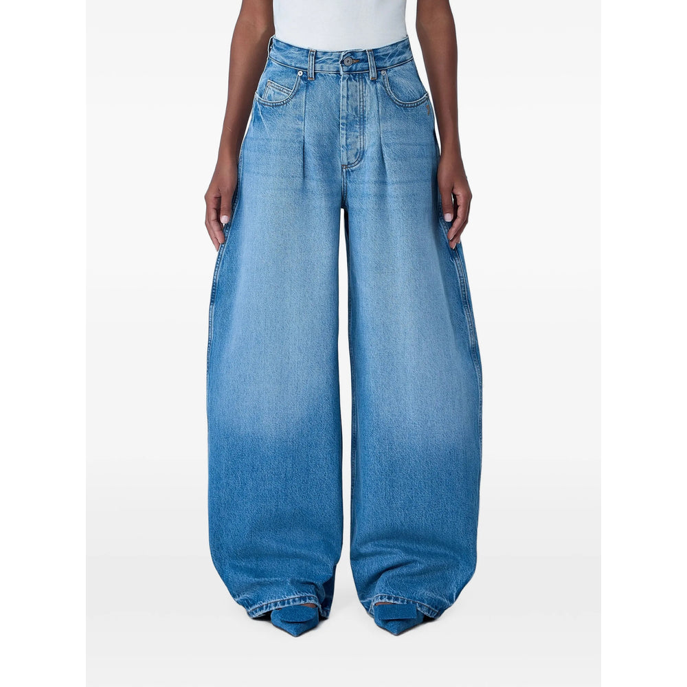 Jacquemus Jacquemus Blue Denim - Wide-Leg Jeans Women
