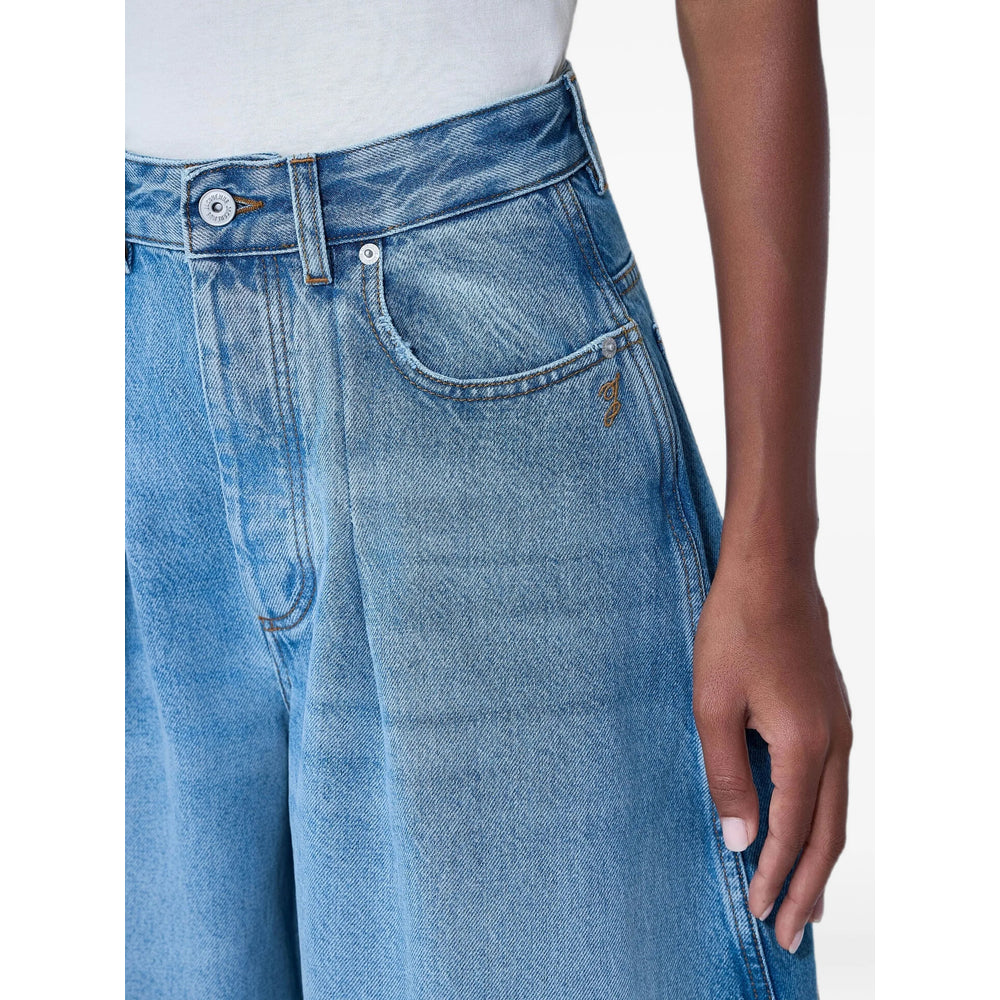 Jacquemus Jacquemus Blue Denim - Wide-Leg Jeans Women