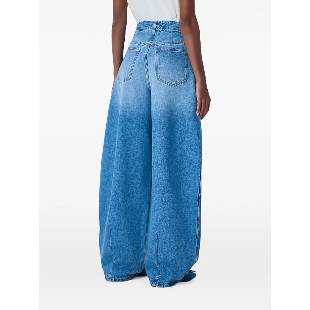 Jacquemus Jacquemus Blue Denim - Wide-Leg Jeans Women
