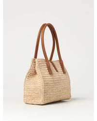 Saint Laurent Woven Straw Tote Bag Women Natural Shoulder Bags