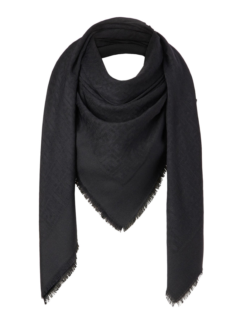 Fendi Women Wool, Silk And Cashmere Shawl