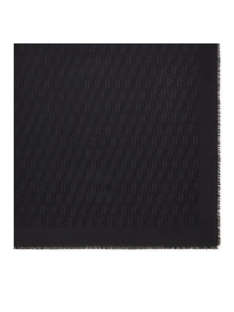 Fendi Women Wool, Silk And Cashmere Shawl