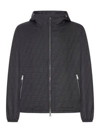 Fendi Men Nylon Blouson With Ff Motif