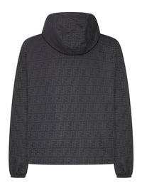 Fendi Men Nylon Blouson With Ff Motif