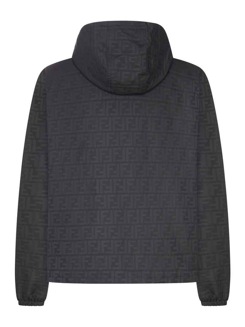 Fendi Men Nylon Blouson With Ff Motif