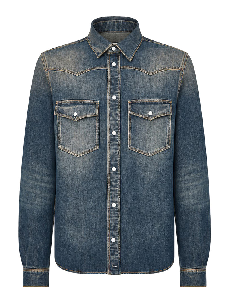 Fendi Fendi Men Medium Weigth Denim Shirt