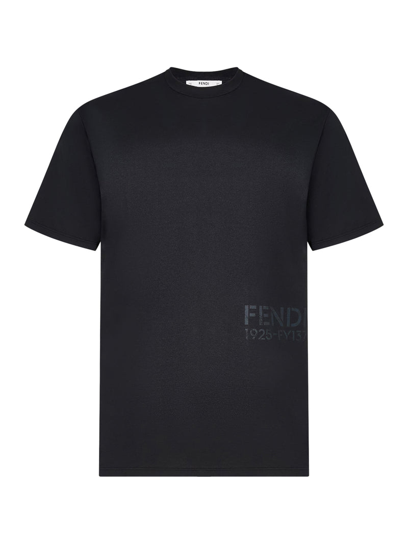 Fendi Men Cotton T-Shirt With Logo