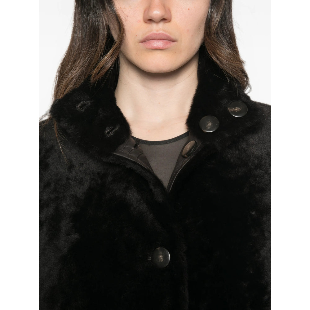 Yves Salomon Yves Salomon Black Jackets - Faux Fur & Shearling Jackets Women