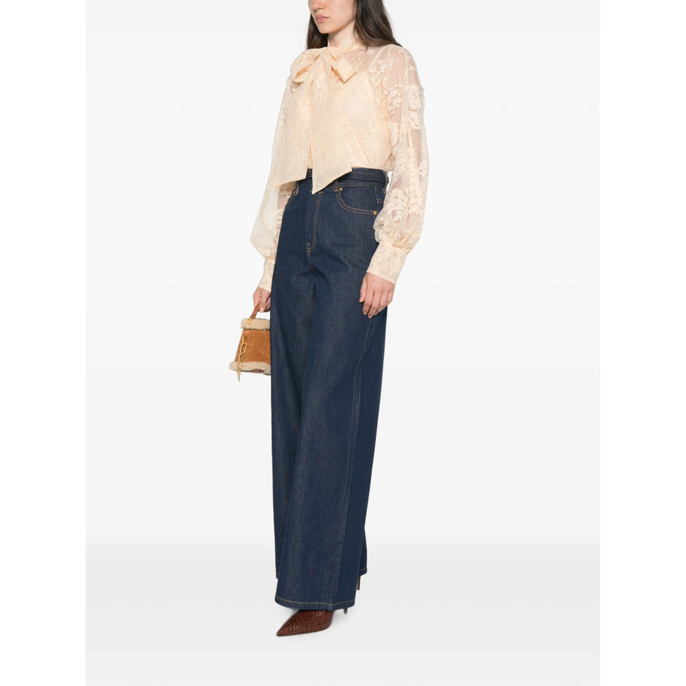 Zimmermann Zimmermann Blue Denim - Wide-Leg Jeans Women
