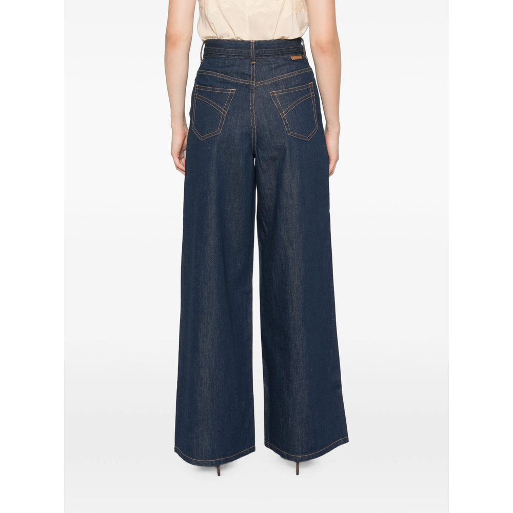 Zimmermann Zimmermann Blue Denim - Wide-Leg Jeans Women