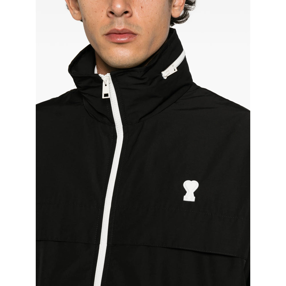 Ami Paris Black Jackets - Sport Jackets & Windbreakers Men