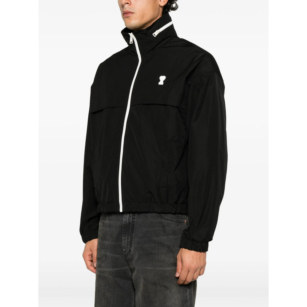 Ami Paris Black Jackets - Sport Jackets & Windbreakers Men