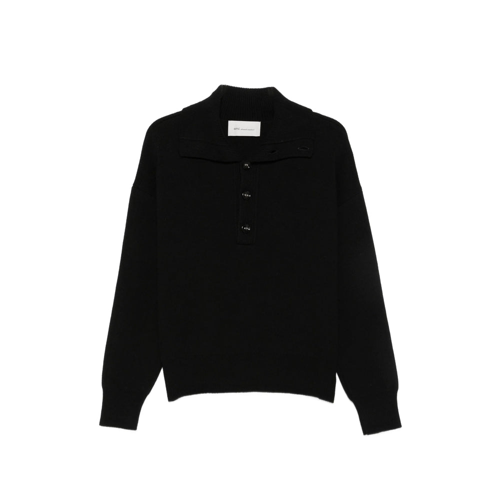 Ami Paris Ami Paris Black Sweaters & Knitwear - Jumpers Men