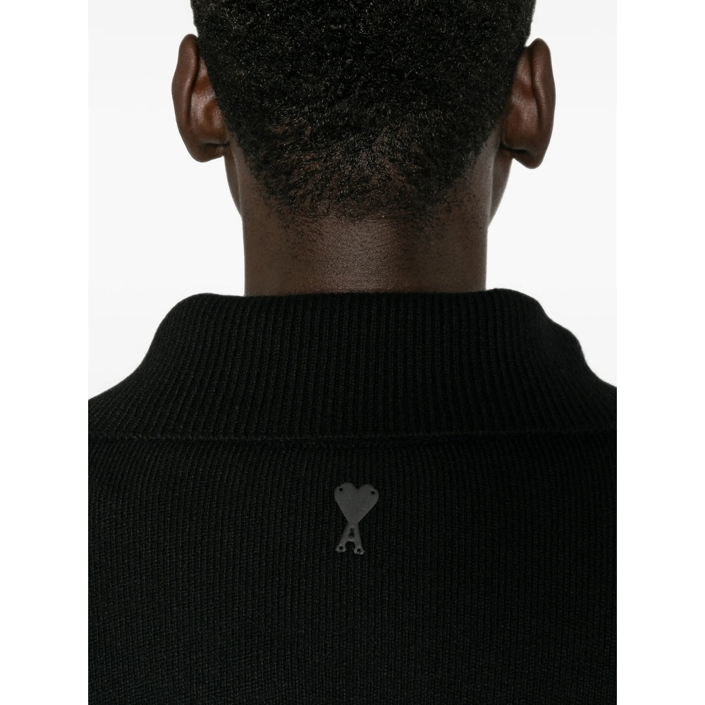 Ami Paris Ami Paris Black Sweaters & Knitwear - Jumpers Men