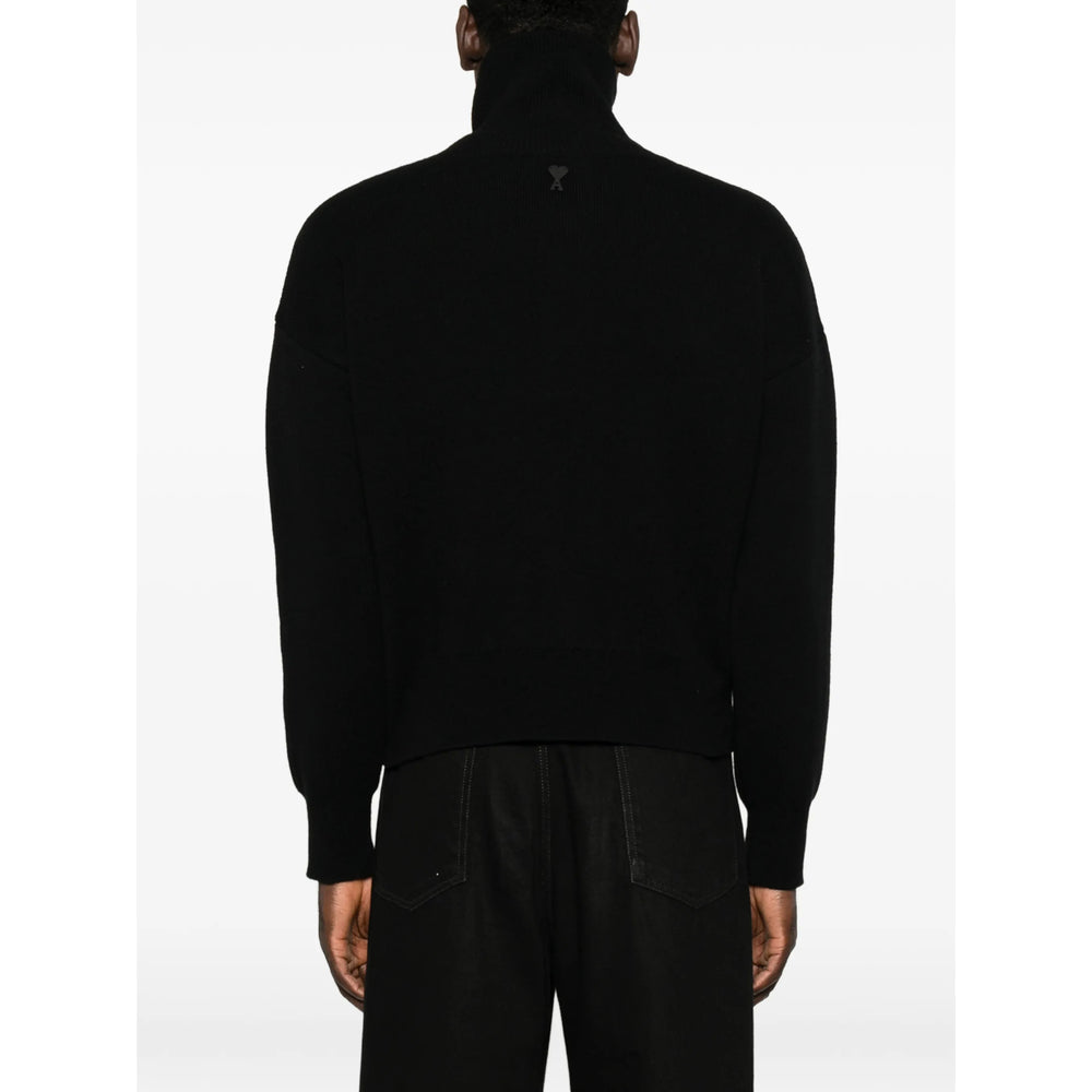 Ami Paris Ami Paris Black Sweaters & Knitwear - Jumpers Men