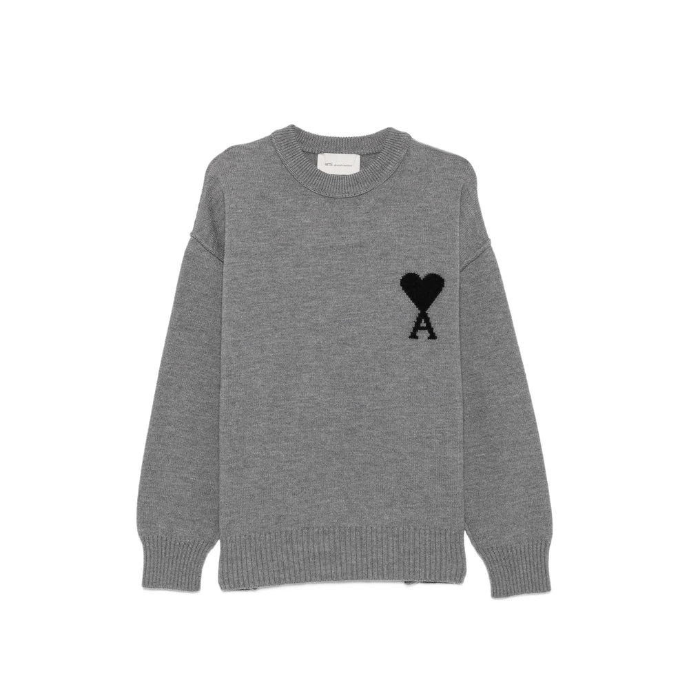 Ami Paris Grey Sweaters & Knitwear - Jumpers Men