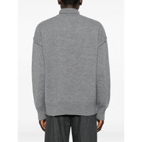 Ami Paris Ami Paris Grey Sweaters & Knitwear - Jumpers Men