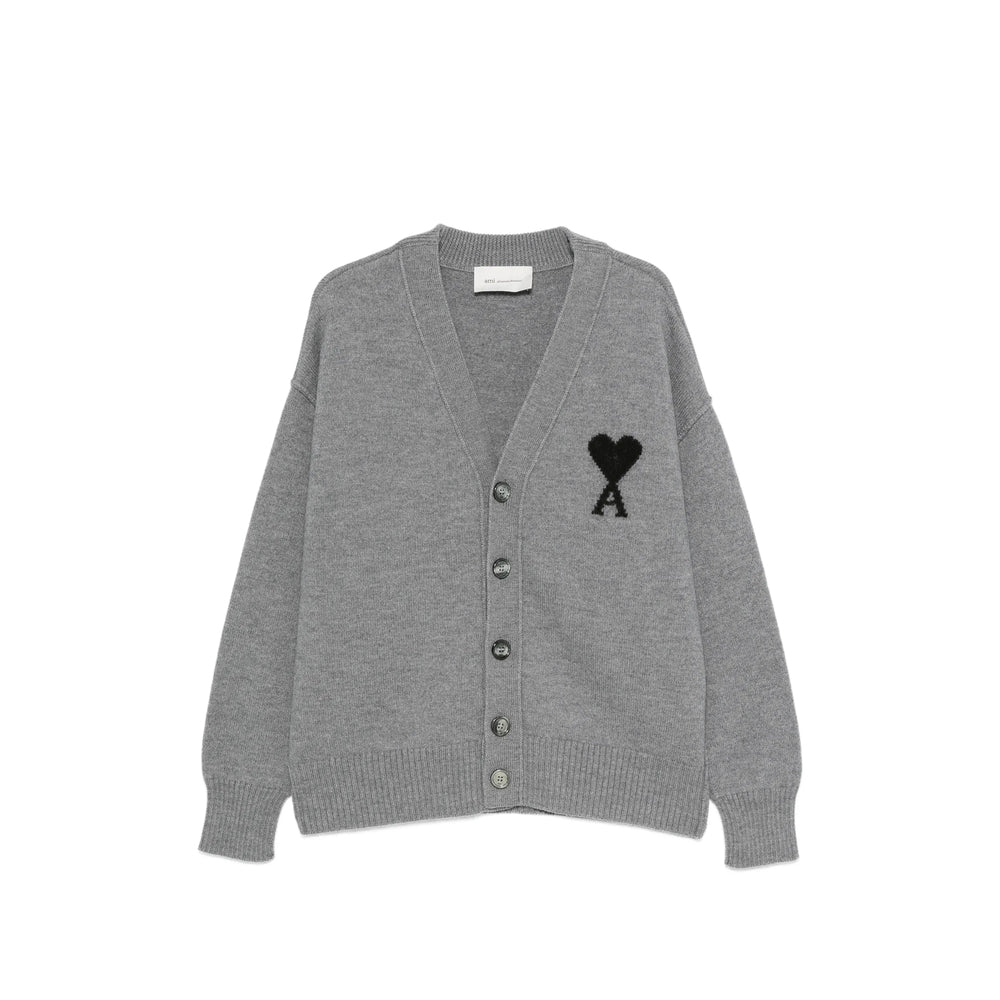 Ami Paris Grey Sweaters & Knitwear - Jumpers Men