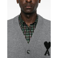 Ami Paris Grey Sweaters & Knitwear - Jumpers Men