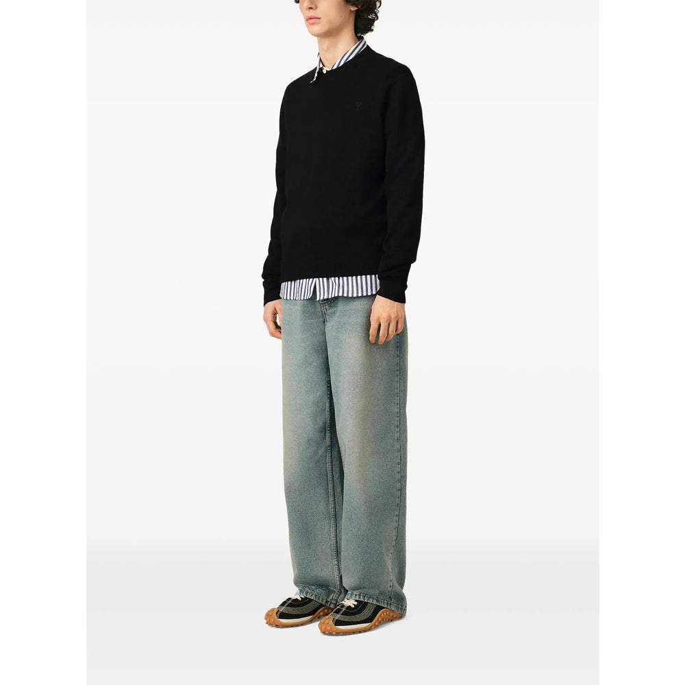 Ami Paris Black Sweaters & Knitwear - Jumpers Men