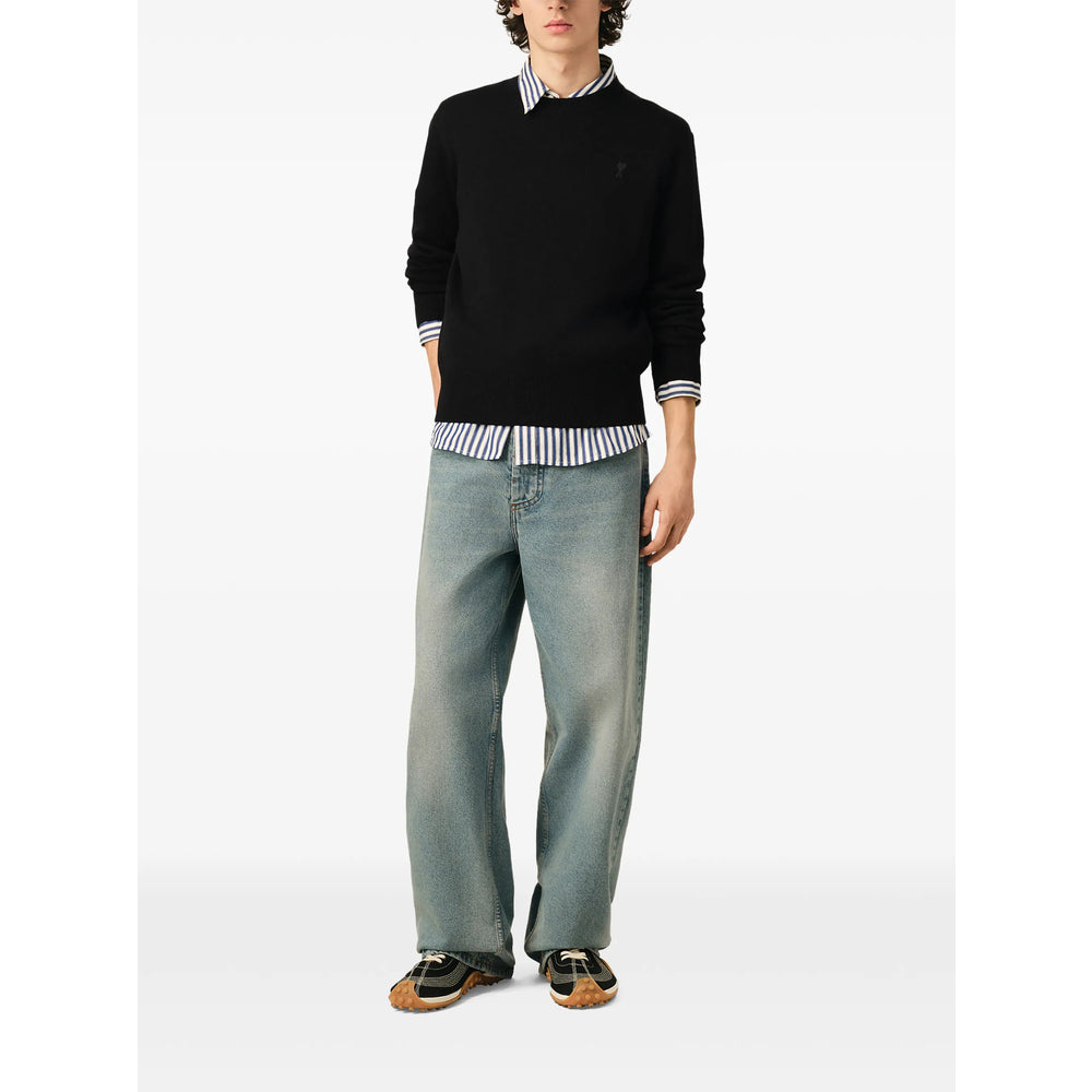 Ami Paris Black Sweaters & Knitwear - Jumpers Men