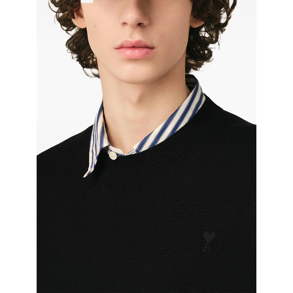 Ami Paris Black Sweaters & Knitwear - Jumpers Men