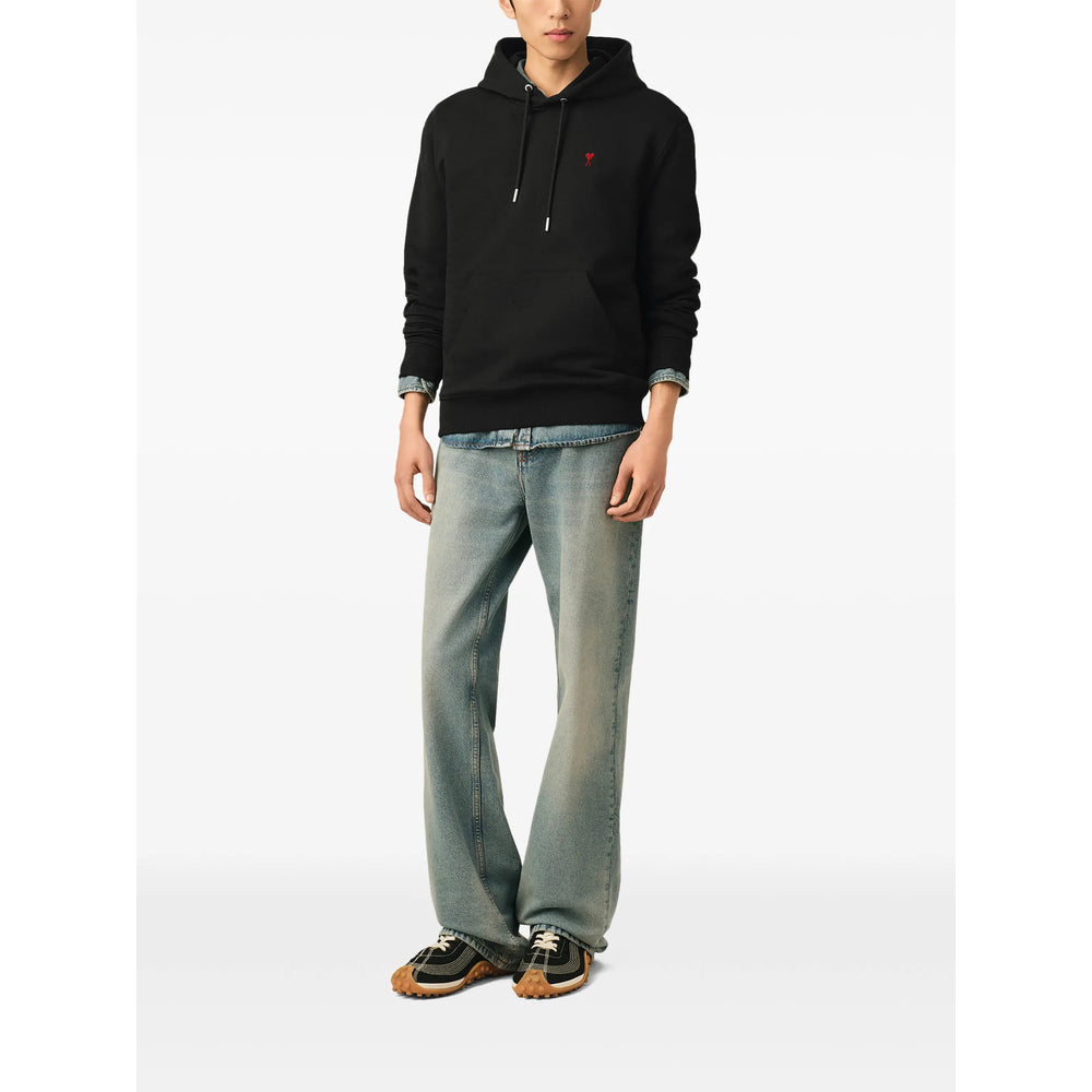 Ami Paris Ami Paris Black Tops - Hoodies Women