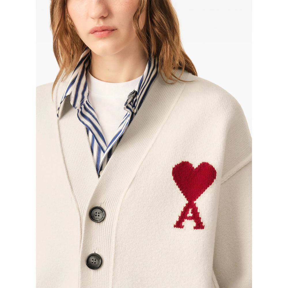 Ami Paris Ami Paris Neutrals Sweaters & Knitwear - Cardigans Men