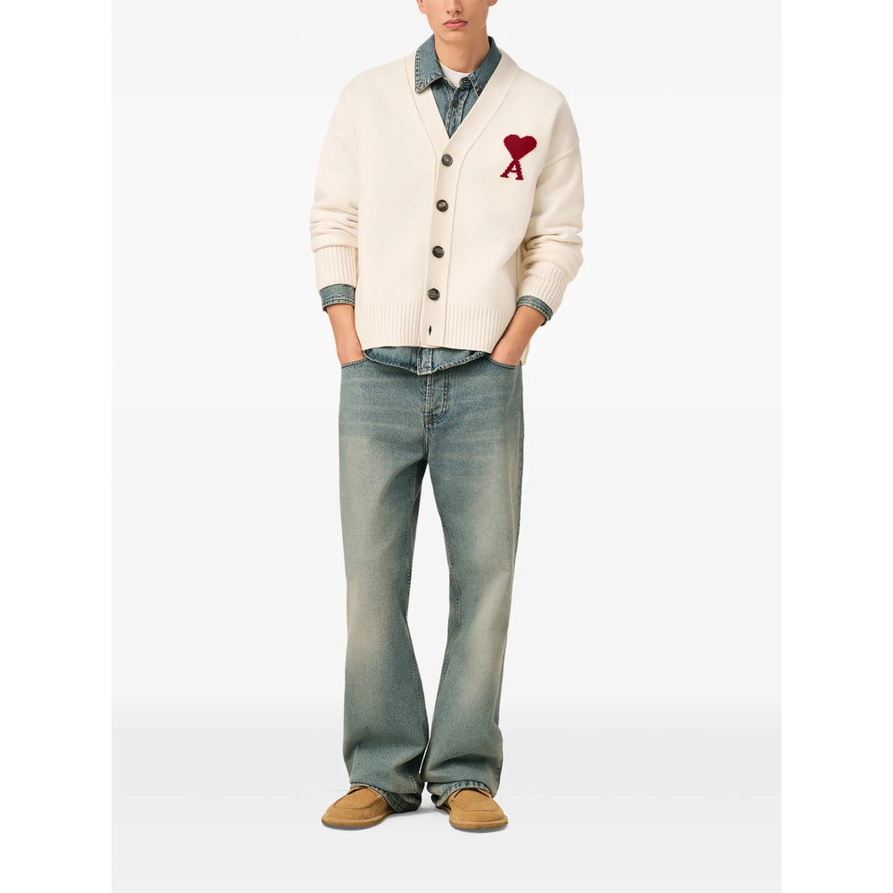 Ami Paris Ami Paris Neutrals Sweaters & Knitwear - Cardigans Men
