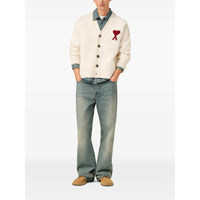 Ami Paris Ami Paris Neutrals Sweaters & Knitwear - Cardigans Men