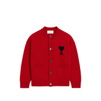 Ami Paris Red Sweaters & Knitwear - Cardigans Men