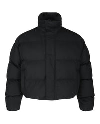Balenciaga Womens Quilted Puffer Jacket Black