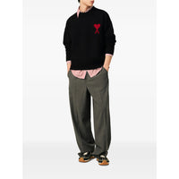 Ami Paris Black Sweaters & Knitwear - Jumpers Men