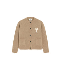 Ami Paris Ami Paris Neutrals Knitwear - Cardigans Women