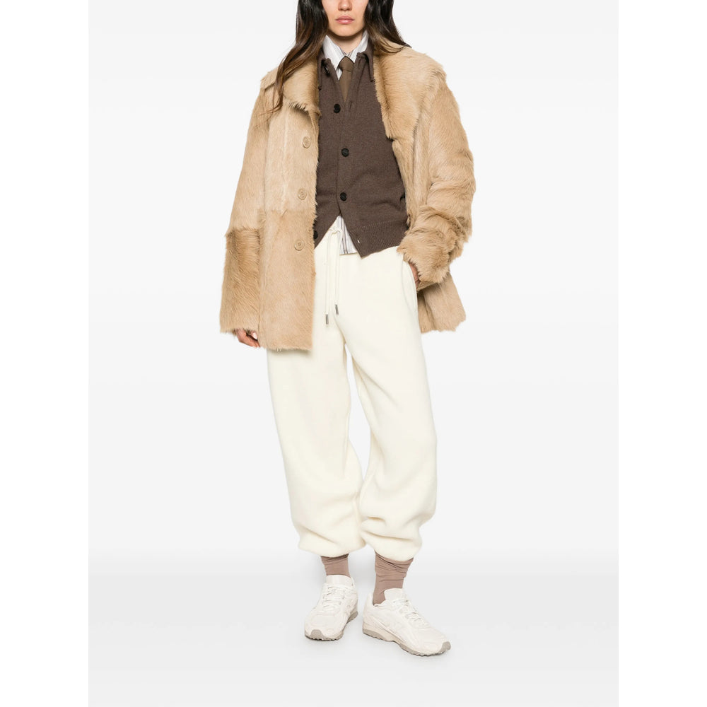 Ami Paris Ami Paris Neutrals Coats - Faux Fur Coats Women