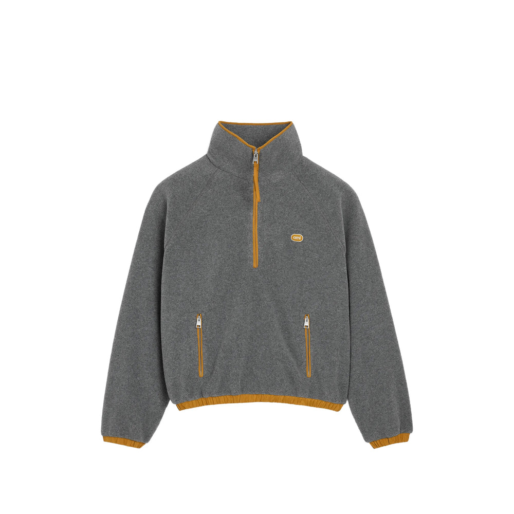 Ami Paris Grey Sweaters & Knitwear - Sweatshirts Men