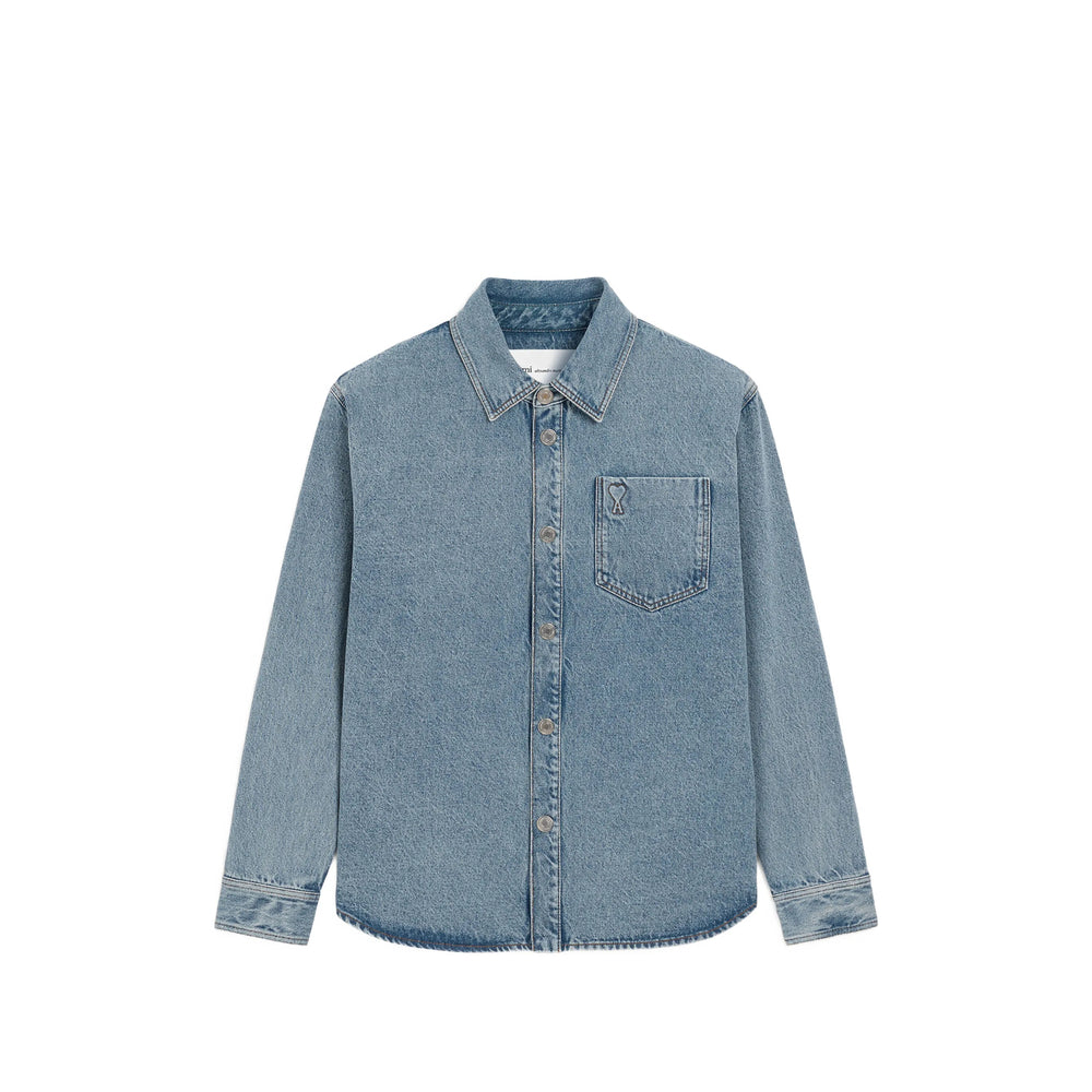 Ami Paris Ami Paris Blue Jackets - Oversized Jackets Women