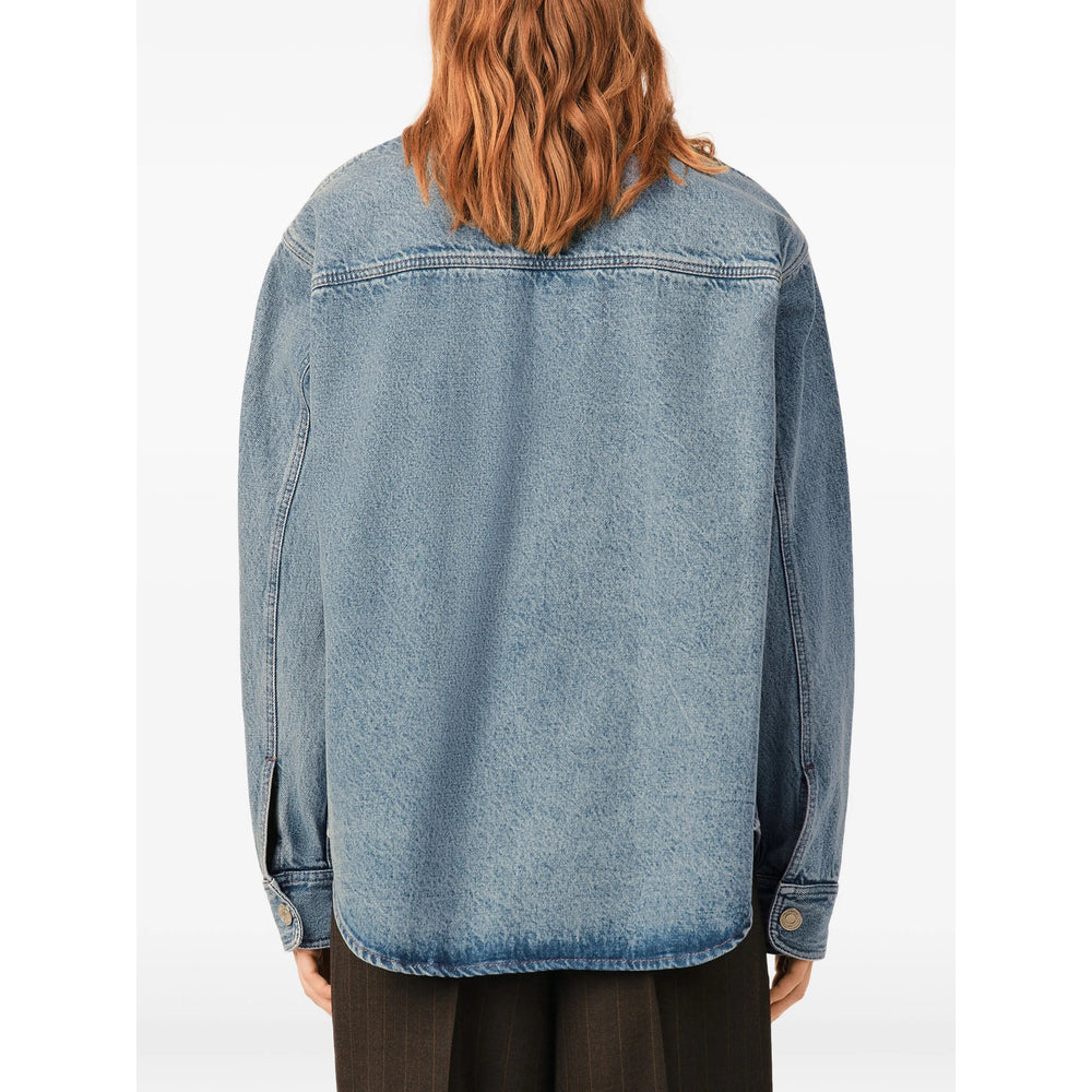 Ami Paris Ami Paris Blue Jackets - Oversized Jackets Women