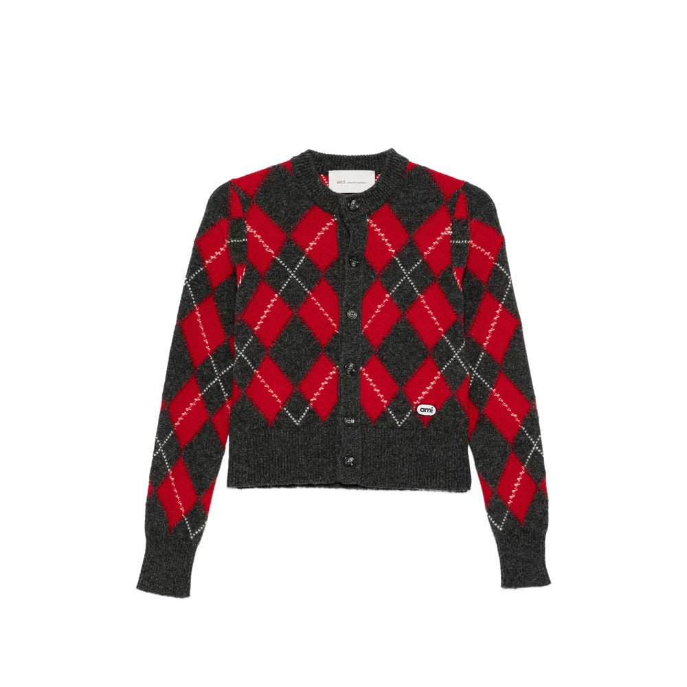 Ami Paris Ami Paris Red Knitwear - Cardigans Women