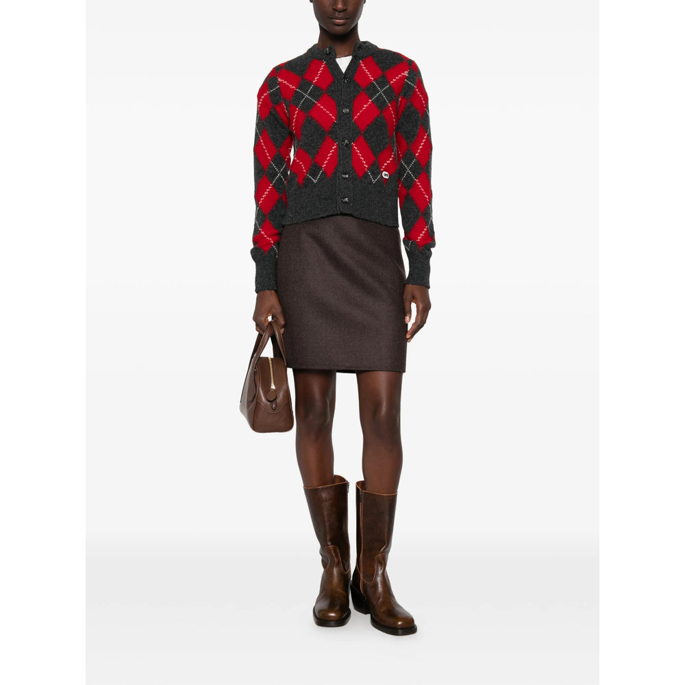 Ami Paris Ami Paris Red Knitwear - Cardigans Women