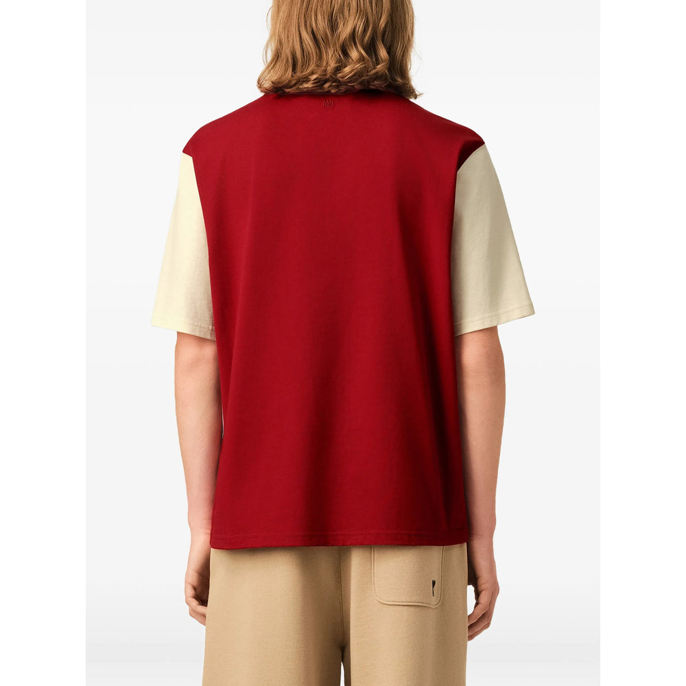 Ami Paris Red T-Shirts & Vests - T-Shirts Men