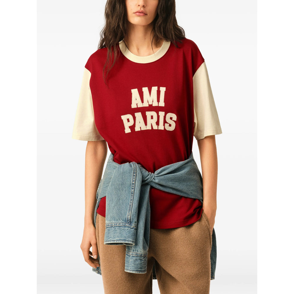 Ami Paris Red T-Shirts & Vests - T-Shirts Men