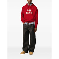 Ami Paris Red Sweaters & Knitwear - Hoodies Men