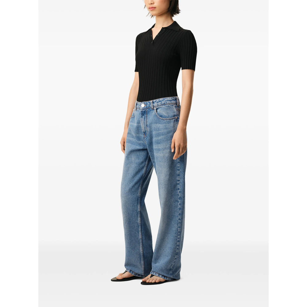 Ami Paris Ami Paris Blue Denim - Wide-Leg Jeans Women