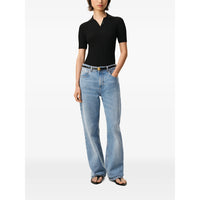 Ami Paris Ami Paris Blue Denim - Wide-Leg Jeans Women