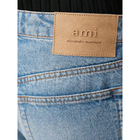 Ami Paris Ami Paris Blue Denim - Wide-Leg Jeans Women