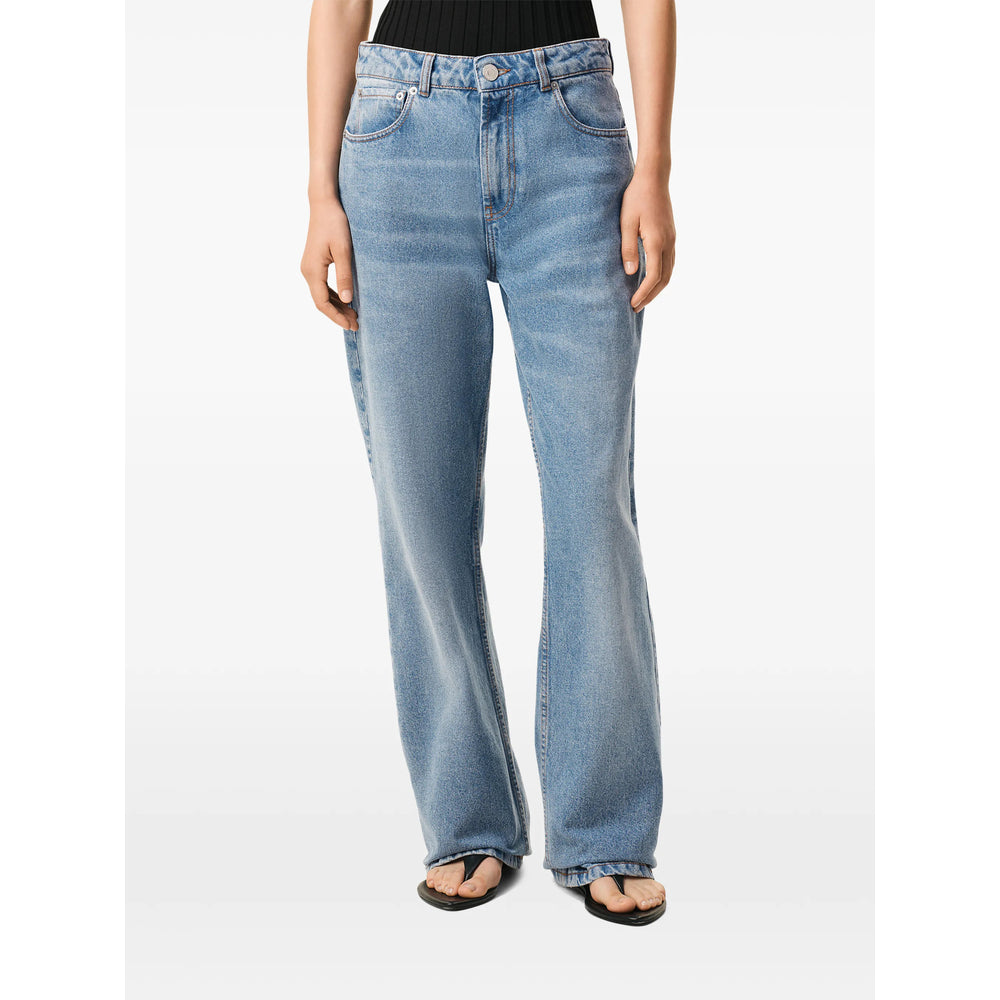 Ami Paris Ami Paris Blue Denim - Wide-Leg Jeans Women